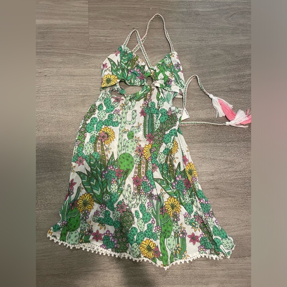 NWT Trina Turk CACTI CUT-OUT DRESS sz M - Picture 4 of 8